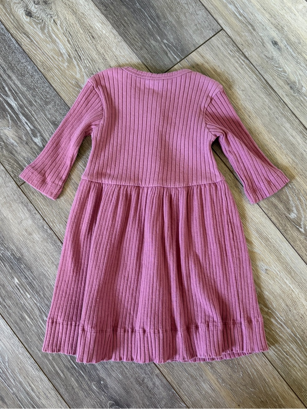 Kate Quinn Dusty Rose Ribbed Button-Front Dress - Picture 3 of 3
